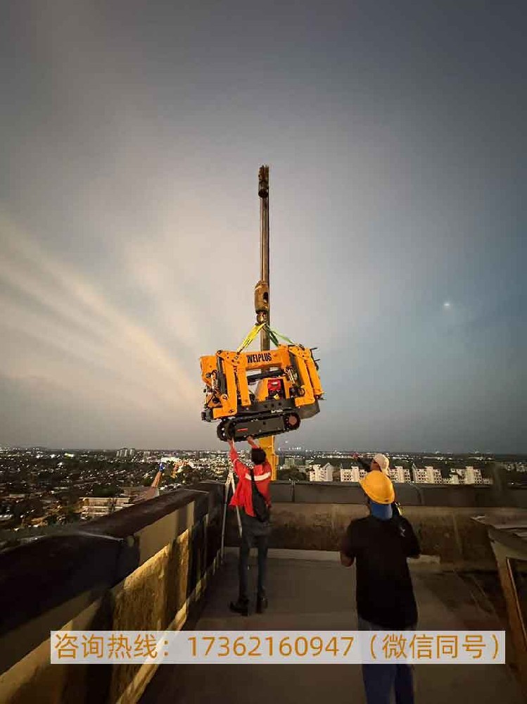 國(guó)產(chǎn)蜘蛛吊車(chē)揚(yáng)帆出海 聚坤1.2噸微型蜘蛛吊車(chē)助力馬來(lái)西亞城市建設(shè)